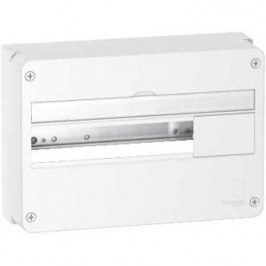 Resi9 - Coffret en saillie Blanc (RAL 9003)- 1 rangée de 18 modules Schneider Electric R9H18401