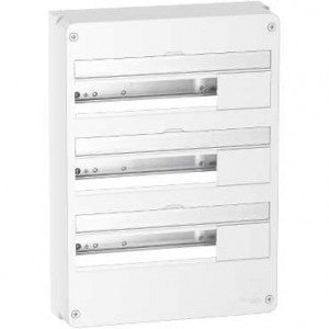 Resi9 - Coffret en saillie Blanc (RAL 9003)- 3 rangées de 18 modules Schneider Electric SCHR9H18403