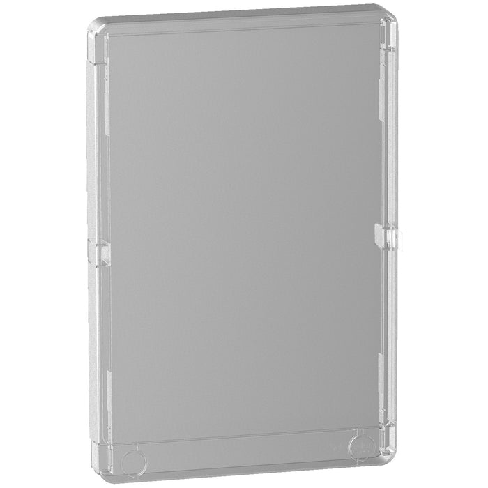 Resi9 - porte styl transparente coffret 18 modules 3 rangées Schneider electric R9H18427