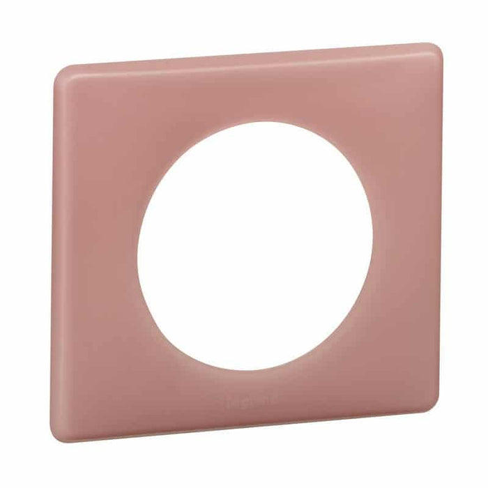 Céliane plaque Poudré 1 poste Vieux rose Legrand 066761