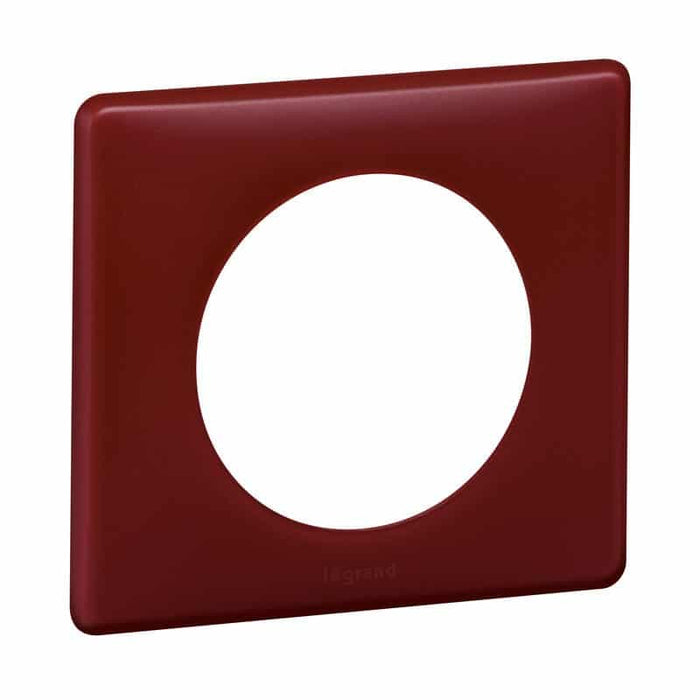 Céliane plaque Poudré 1 poste Bordeaux Legrand 066751