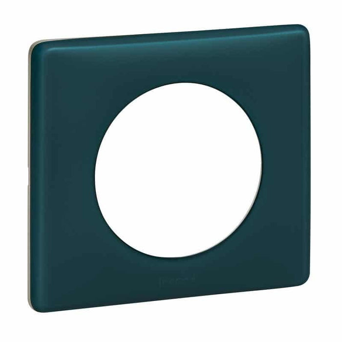Céliane plaque Poudré 1 poste Bleu vert Legrand 066771