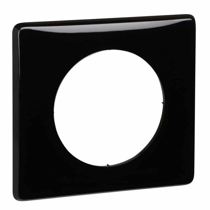 Céliane plaque Laqué 1 poste Noir Legrand 066681