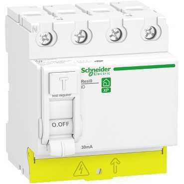 Resi9 - interrupteur différentiel - 4P - 63A - 30mA - Type AC - peignable Schneider Electric R9PRC463