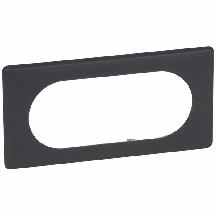Céliane plaque poudrée 4 à 5 modules Basalte - Legrand 066745