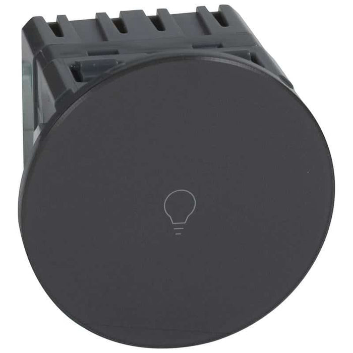 Interrupteur ou va-et-vient Céliane surface tactile avec neutre 1000W graphite Legrand 067019