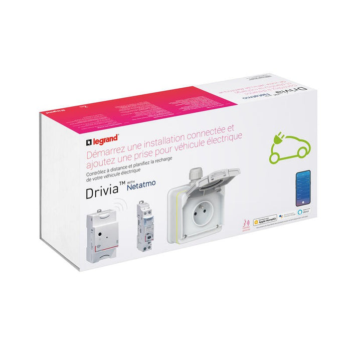 Prêt à poser Green'up Access connecté - prise pour véhicule électrique avec module Control - Legrand 090487
