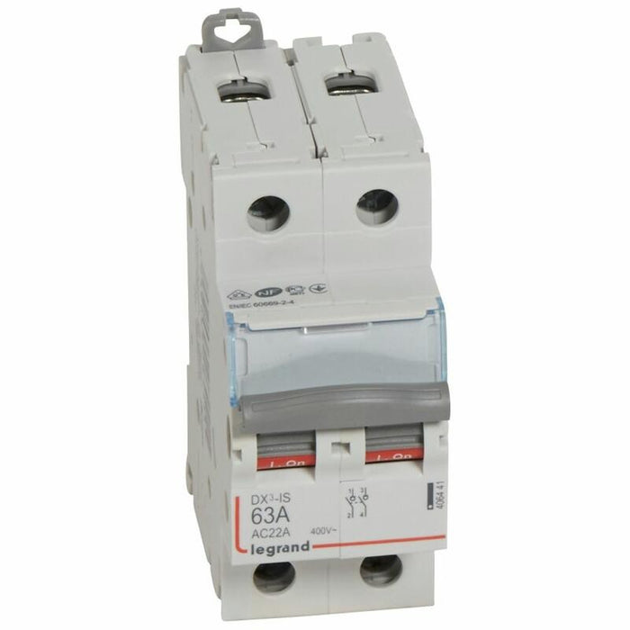 Interrupteur sectionneur de tête - 2P 63A vis/vis - Legrand 406441