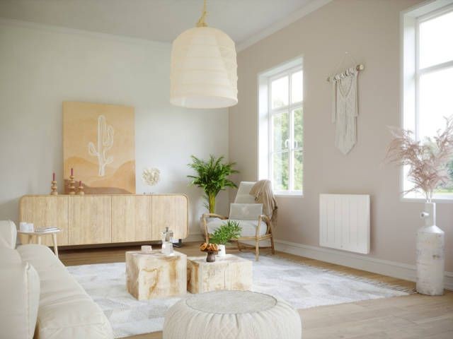 Radiateur électrique Kenya 4 - 1250W chaleur douce horizontal blanc - Thermor 414719