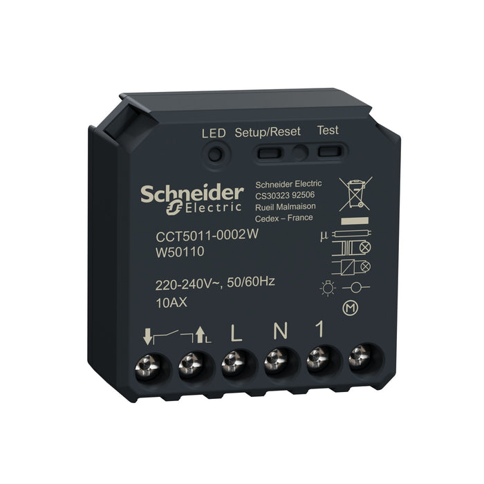 Wiser - micromodule interrupteur lumineux pour éclairage - ZigBee - Schneider CCT5011-0002W