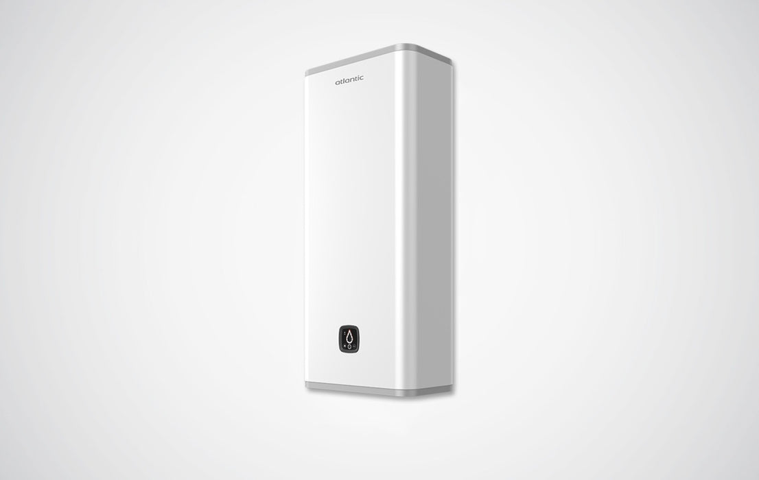 Chauffe-eau électrique Linéo - 80L connecté blanc - 2250W plat multi position - Atlantic 157209