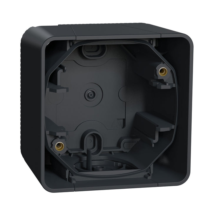 Boîte 1 poste - Mureva Styl gris - IP55 saillie - Schneider MUR37911