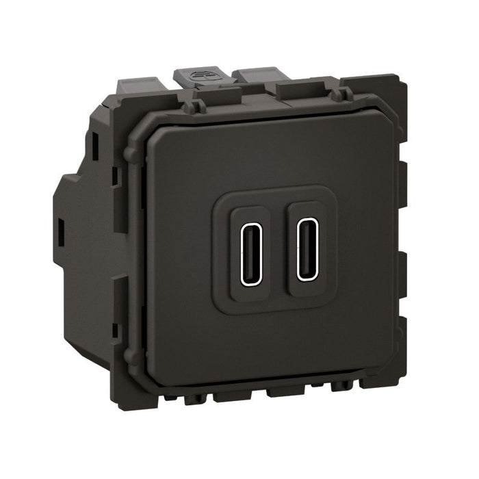 Céliane - prise double chargeur USB Type-C - 30W power delivery charge rapide - Legrand CM0158