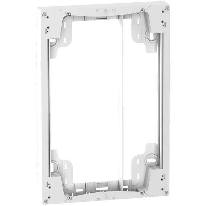 Rehausse Resi9 blanc - pour coffret 13 modules 2 rangées - Schneider R9H10759