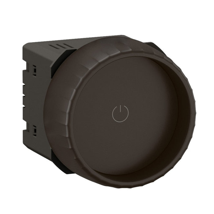 Legrand - Variateur Rotary Céliane avec ou sans Neutre 200W LED avec enjoliveur Noir CN0408