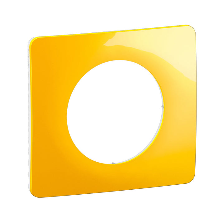 Céliane - plaque de finition 1 poste jaune safran - Legrand CP0401