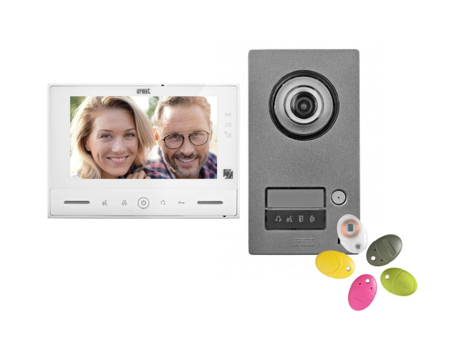 Kit interphone vidéo couleur Note 2 mains libre URMET 1723/71