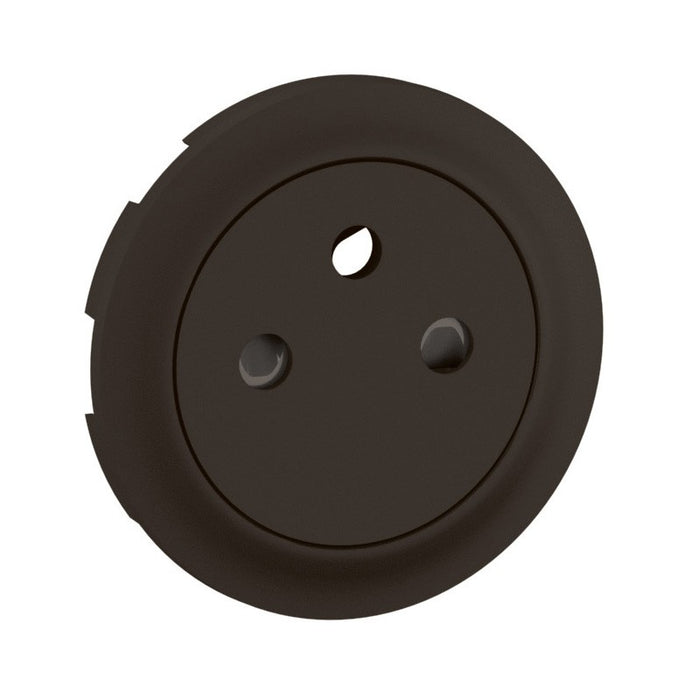 Céliane - enjoliveur prise de courant 2P+T - surface noir - Legrand CN0111