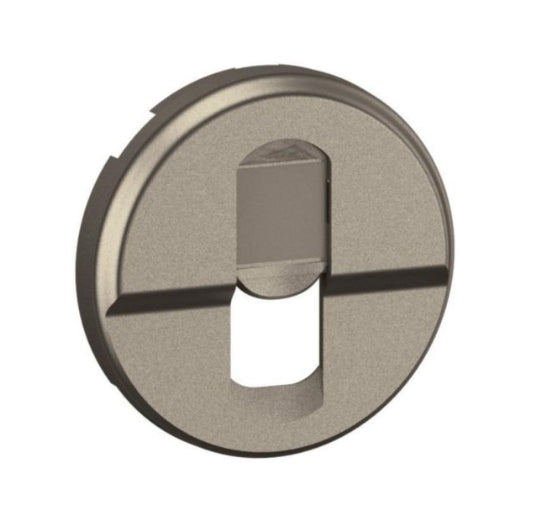 Céliane - enjoliveur prise simple RJ45 titanium - Legrand CT0346