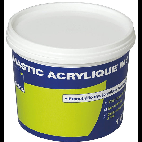 Mastic acrylique d’étanchéité pot 1kg ALDES 11091077