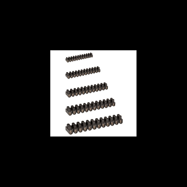 Barette de connexion laiton 12 plots 2,5/4mm² EUROHM 70001