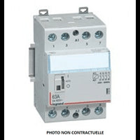 Contacteur de puissance bobine CX3 230V 4O 63A LEGRAND 412557