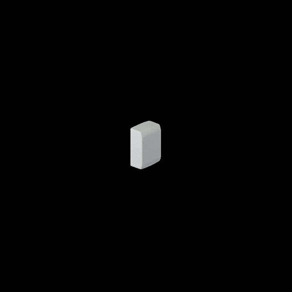 Embout moulure 12x20mm blanc HAGER ATA122069016