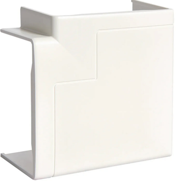 Angle plat pour goulotte appareillable 50x85mm blanc HAGER GBD5008559011