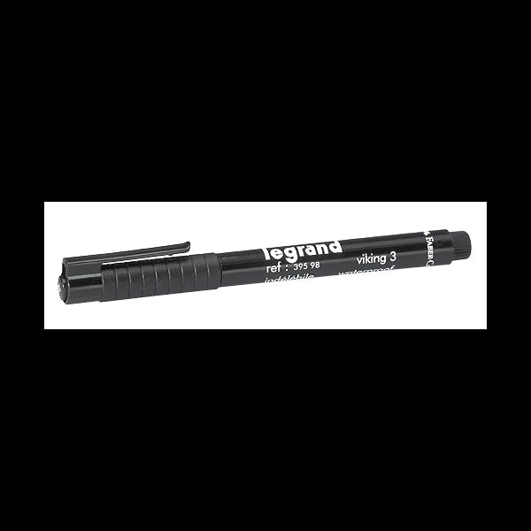 Stylo feutre noir indélébile LEGRAND 039598