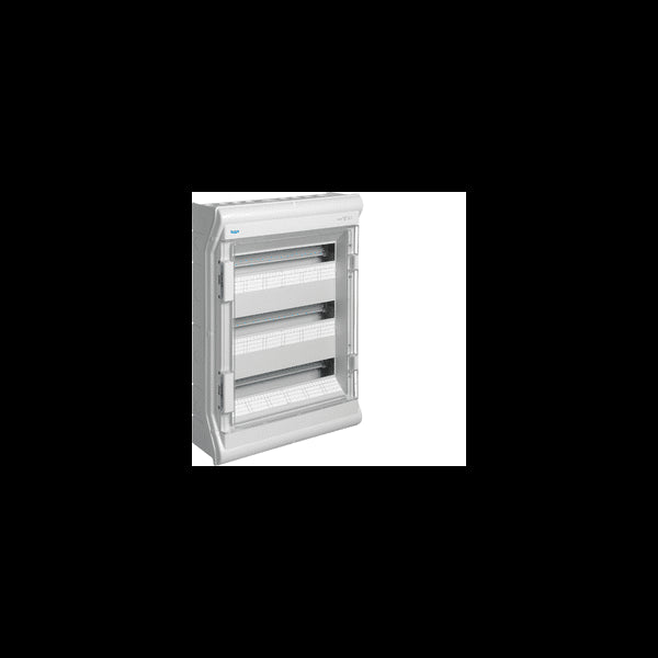 Coffret étanche IP 55 3X18 modules HAGER VE318F