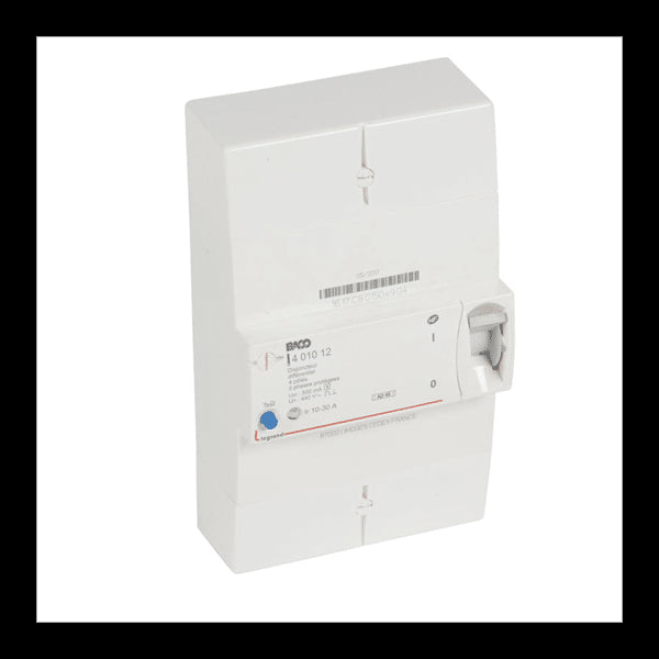 Legrand disjoncteur de branchement enedis tétrapolaire 30a 500ma sélectif 401012