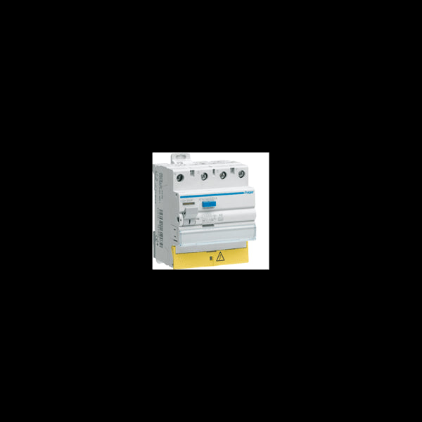 Interrupteur différentiel 4P 40A 30mA type HI à bornes décalées HAGER CDH840F