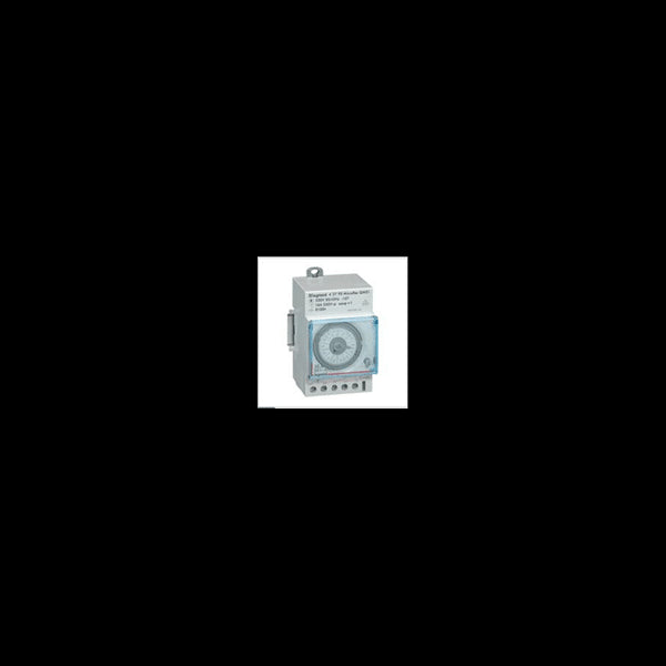 Interrupteur horaire analogique programme hebdomadaire 3 modules avec réserve de marche LEGRAND 412795