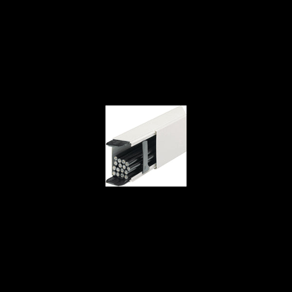 Goulotte LIFEA 60X90mm blanc avec 2 eclisses + 4 agrafes HAGER LFF6009009016