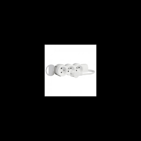 Rallonge multiprise 3 prises de courant 3x2P+T cordon 1,5 m Legrand 049470