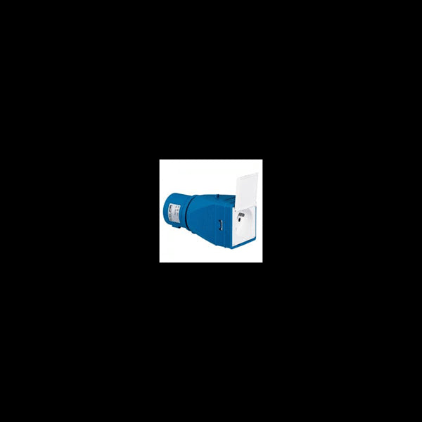 Adaptateur industriel/domestique 2P+T avec volet livré monté 052103