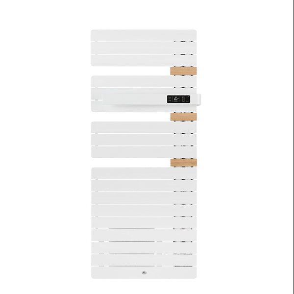 Sèche-serviettes Allure 3 1750W - mât à droite avec soufflerie blanc satin - Thermor 483245