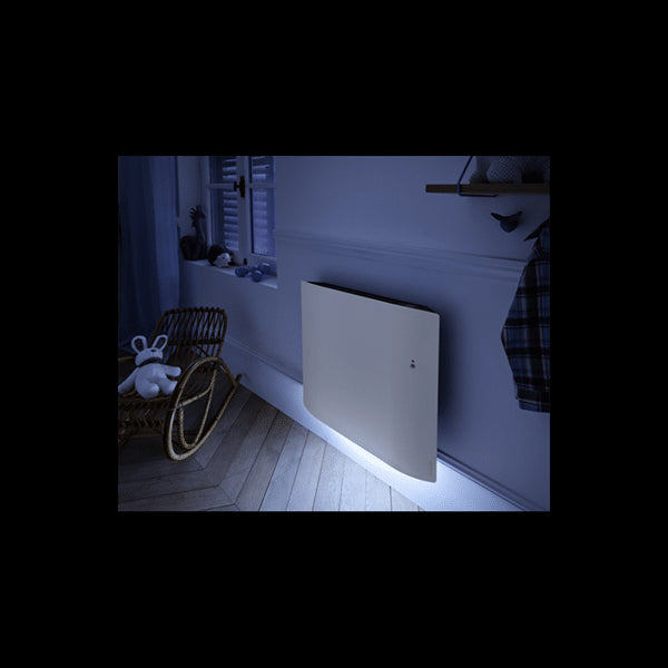 Radiateur électrique connecté Divali 1250W - horizontal blanc - Atlantic 507611
