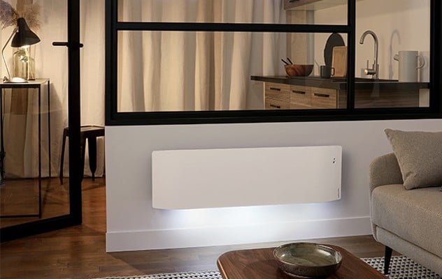 Radiateur électrique connecté Divali 1500W - plinthe blanc - Atlantic 507622
