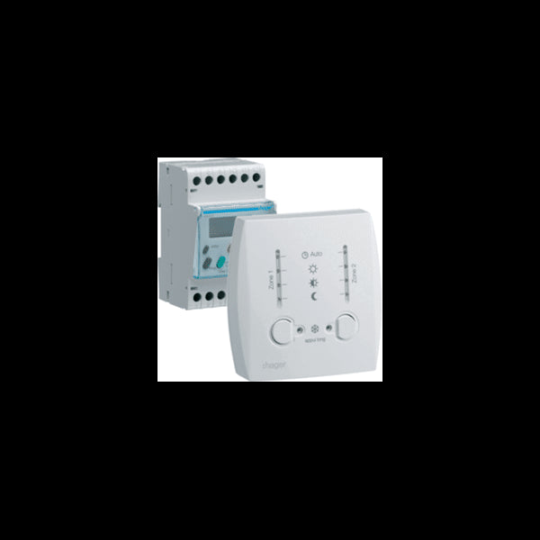 HAGER Programmateur digital 2 zones 49003