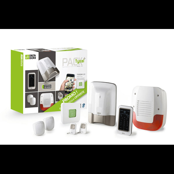 Pack alarme radio sans fil Tyxal+ complet - sirène offerte - Delta Dore 6410190