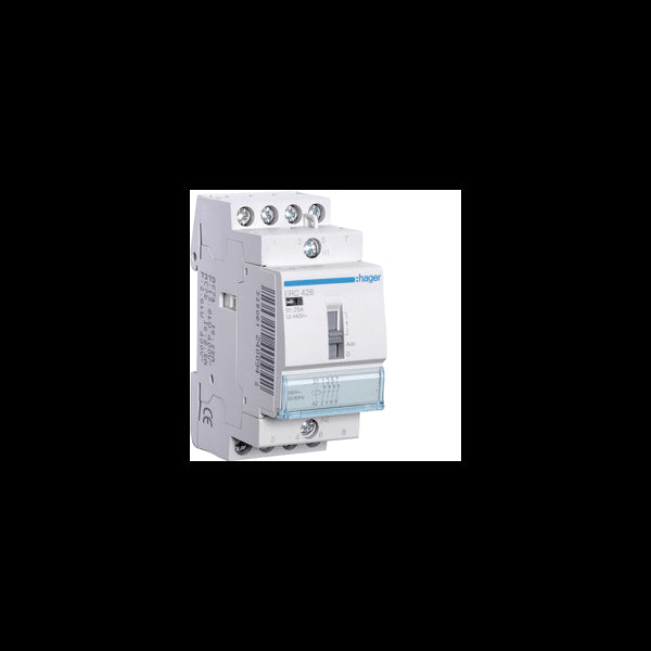 Contacteur commande manuelle 25A 4O 230V HAGER ERC426