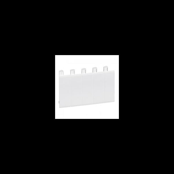 Obturateur pour tableau 5 modules blanc 001660