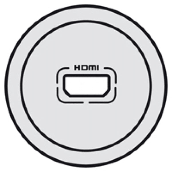 Enjoliveur Céliane pour prise audio/vidéo HDMI titane Legrand 068516