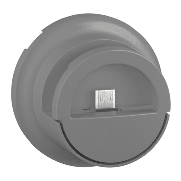 Enjoliveur Céliane pour prise double pour chargeur USB version Dock Graphite 067910