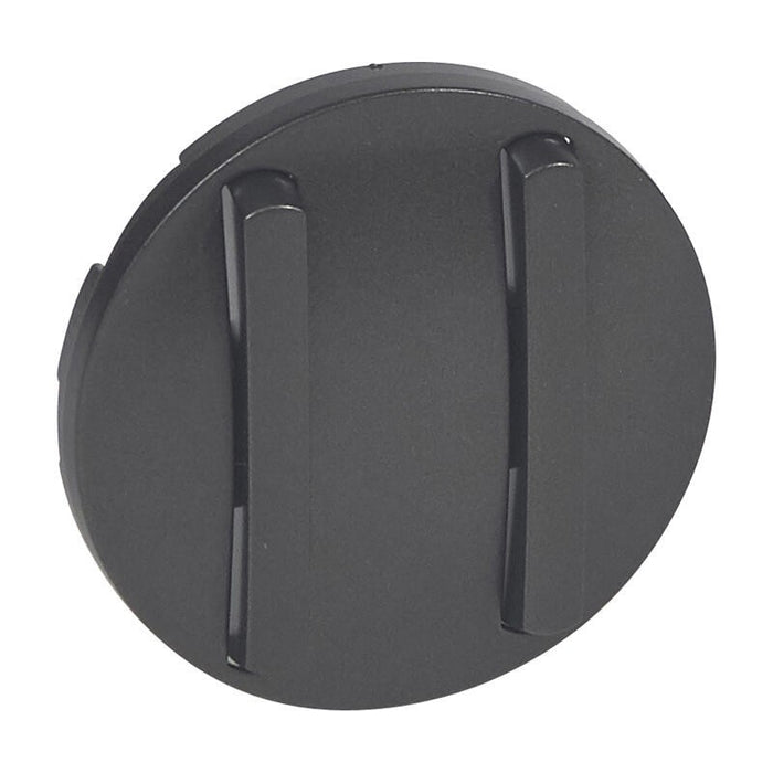 Enjoliveur Céliane pour double va-et-vient et poussoir doigts étroits Graphite 065202