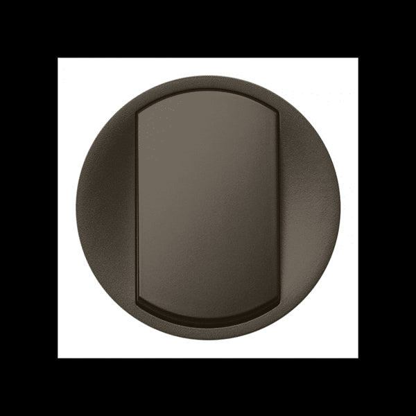 Enjoliveur va-et-vient et poussoir doigt large Céliane graphite - Legrand 067901