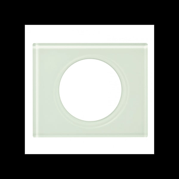 Céliane plaque Matière 1 poste Verre Kaolin 069311