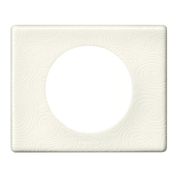 Céliane plaque Matière 1 poste Songe (porcelaine) - Legrand 069351