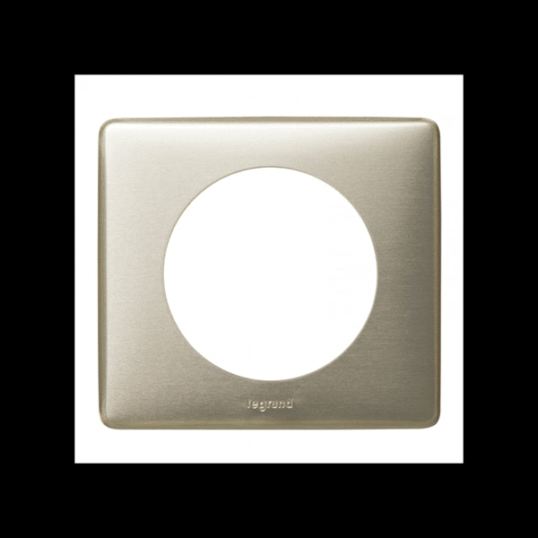 Céliane plaque métal 1 poste Titane - Legrand 068901
